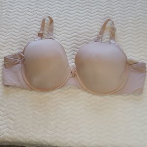 Torrid Pale Pink (Blush Nude) T-shirt, Back Smoothing Bra Size 42C